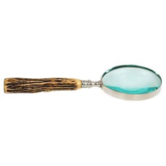 English Horn Magnifying Glass, circa 1930s