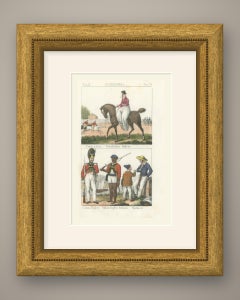 English Horsewoman, a Race, British and Indian Soldiers and Sailors, 1842