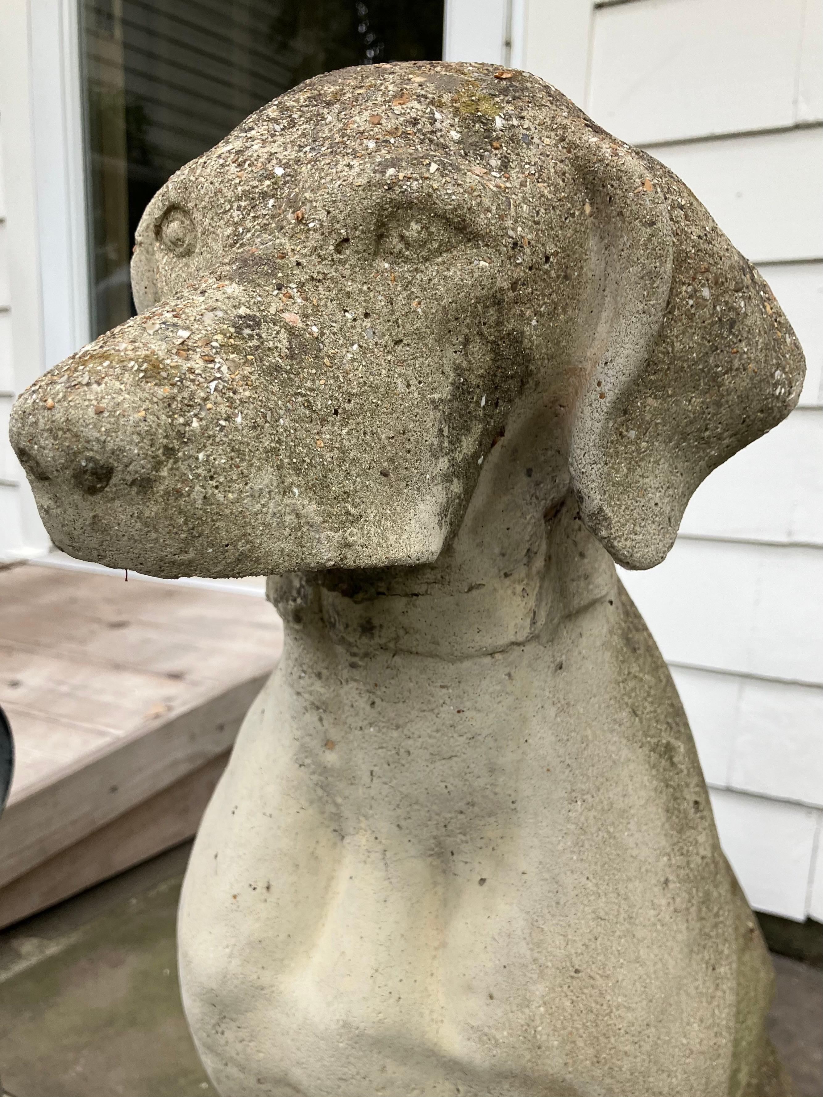 Art Déco Scultura di cane da caccia inglese