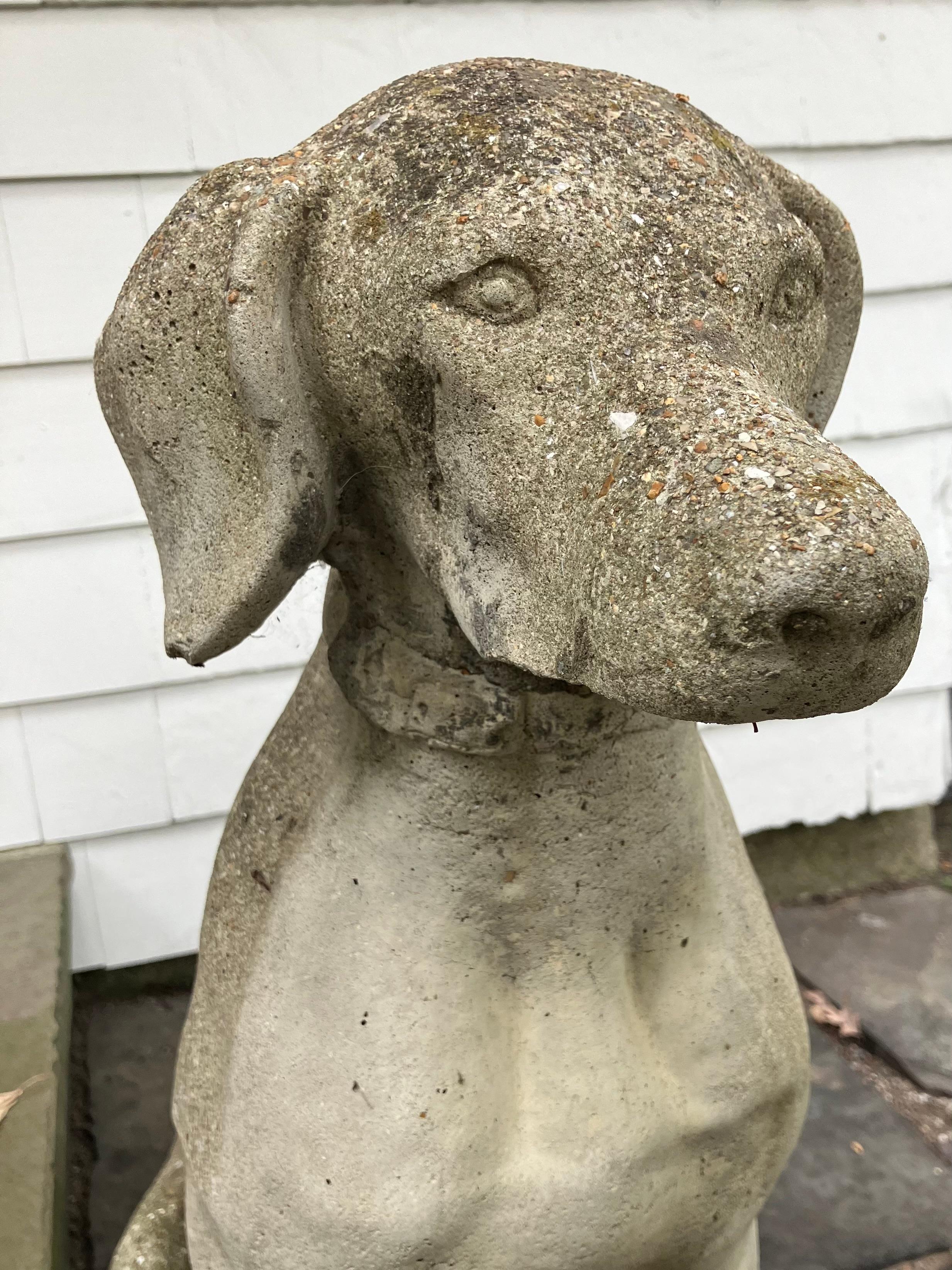 Inglese Scultura di cane da caccia inglese