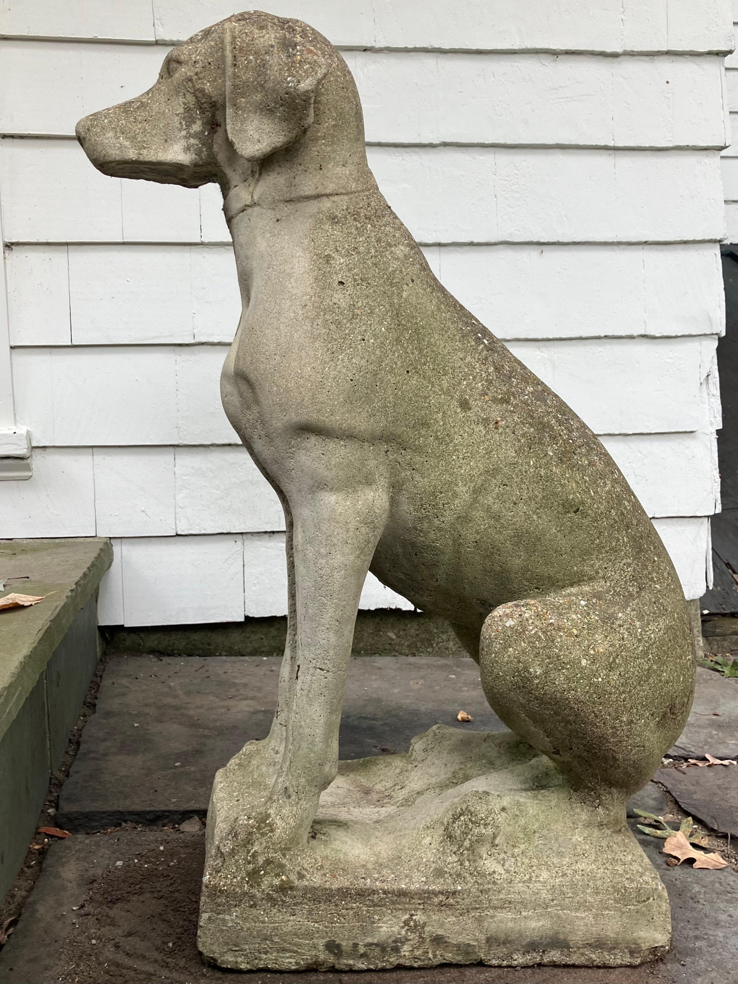 Fatto a mano Scultura di cane da caccia inglese