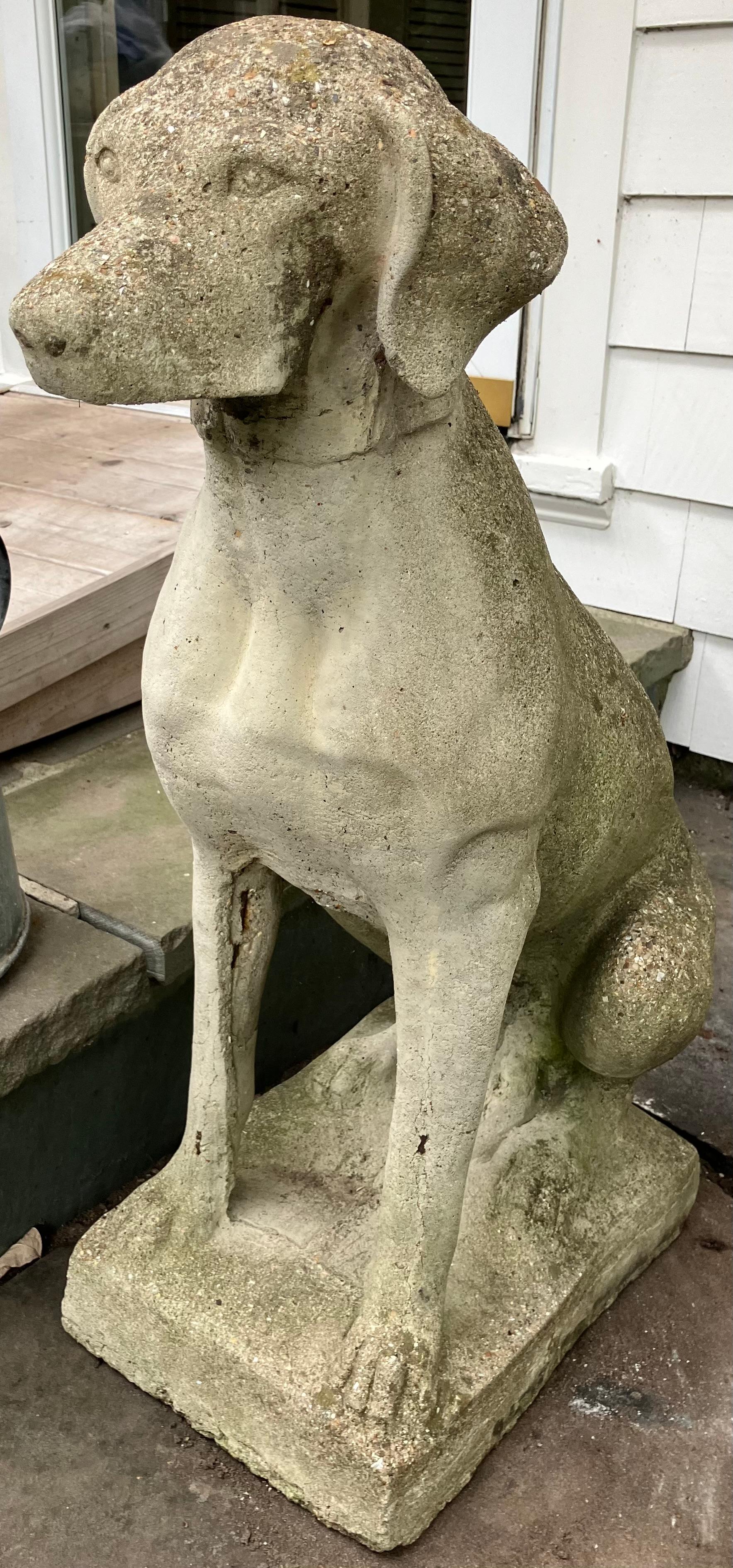 Inizio XX secolo Scultura di cane da caccia inglese