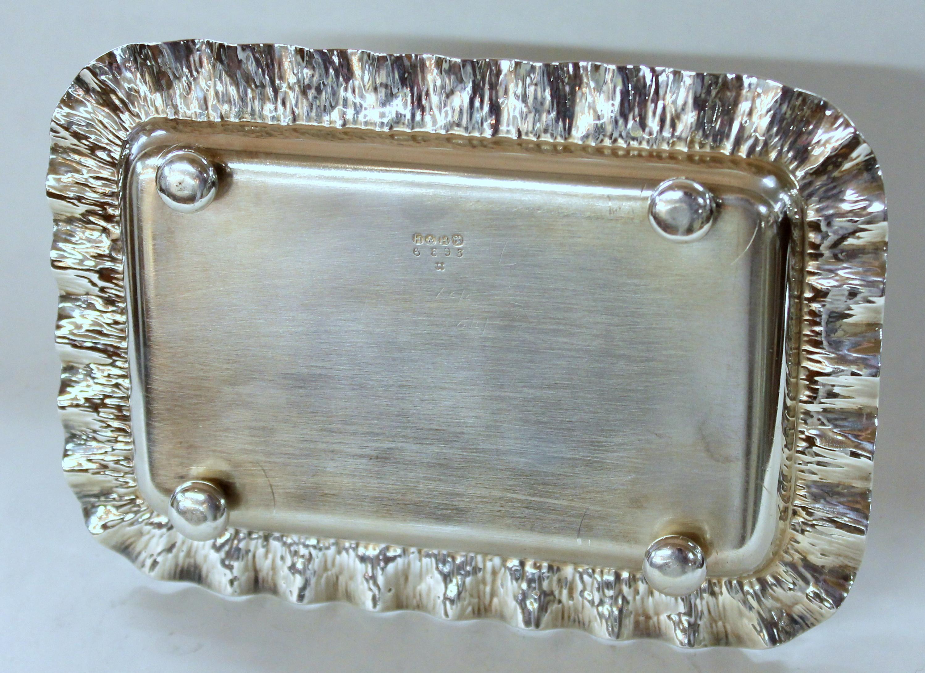 English Hukin & Heath Aesthetic Movement Silver Plate Toast or Letter Rack 1