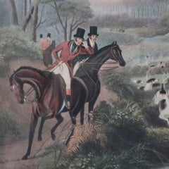 English Hunt Engraving "Moore's Tally Ho to the Sports" "The Noble Tips"