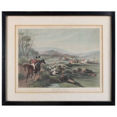 English Hunt Engraving "Moore's Tally Ho to the Sports" "The Noble Tips"