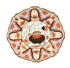 Service à dessert en porcelaine à motif « Imari » (Japon), « Waterlily », Hammersley (77