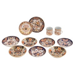 Service de table en porcelaine de style Imari, 11 pièces