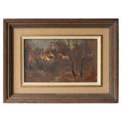 Paysage English Impressionist par A James Herbert Snell, peinture à l'huile ancienne