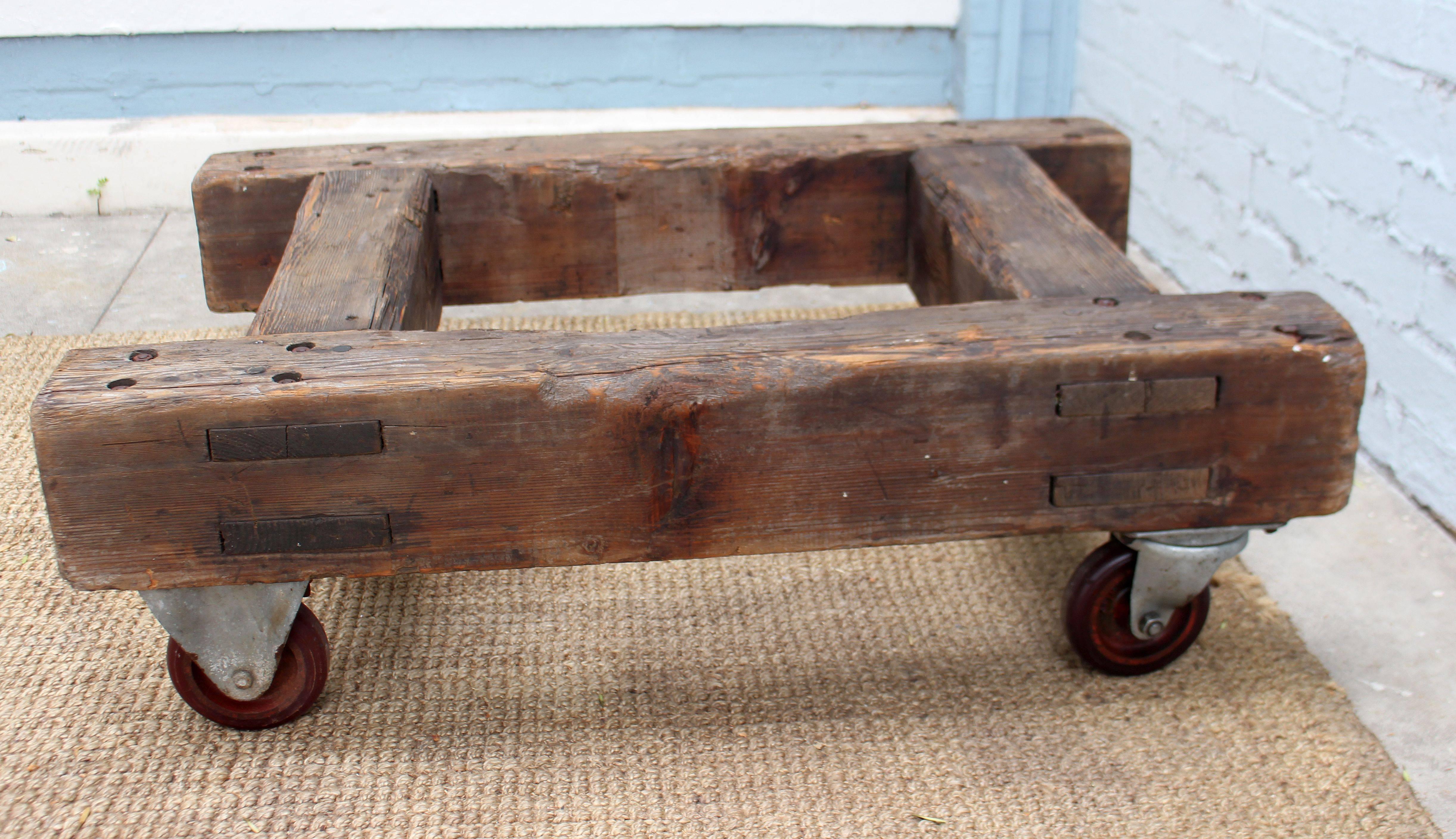 Mid-20th Century English Industrial Coffee Table For Sale