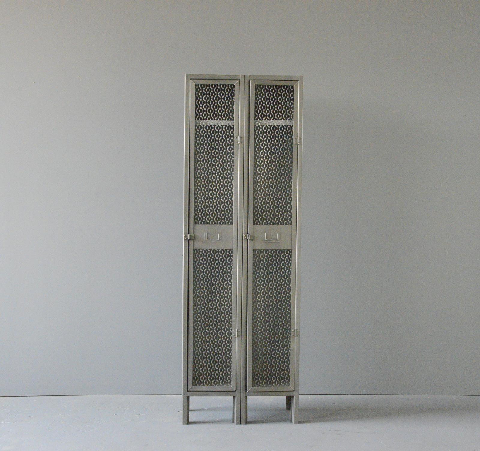 English Industrial Lockers, circa 1940s For Sale at 1stDibs