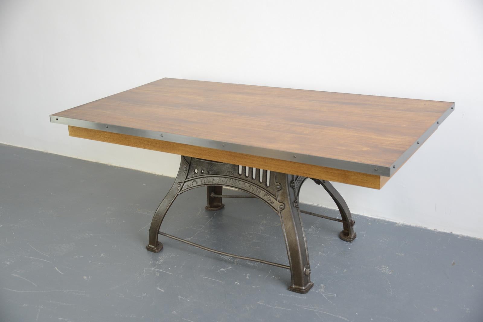 English Industrial Table by Bamfords, circa 1910 In Good Condition In Gloucester, GB