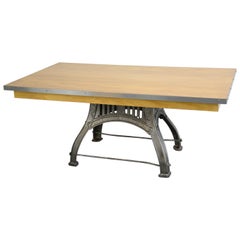 Antique English Industrial Table by Bamfords, circa 1910