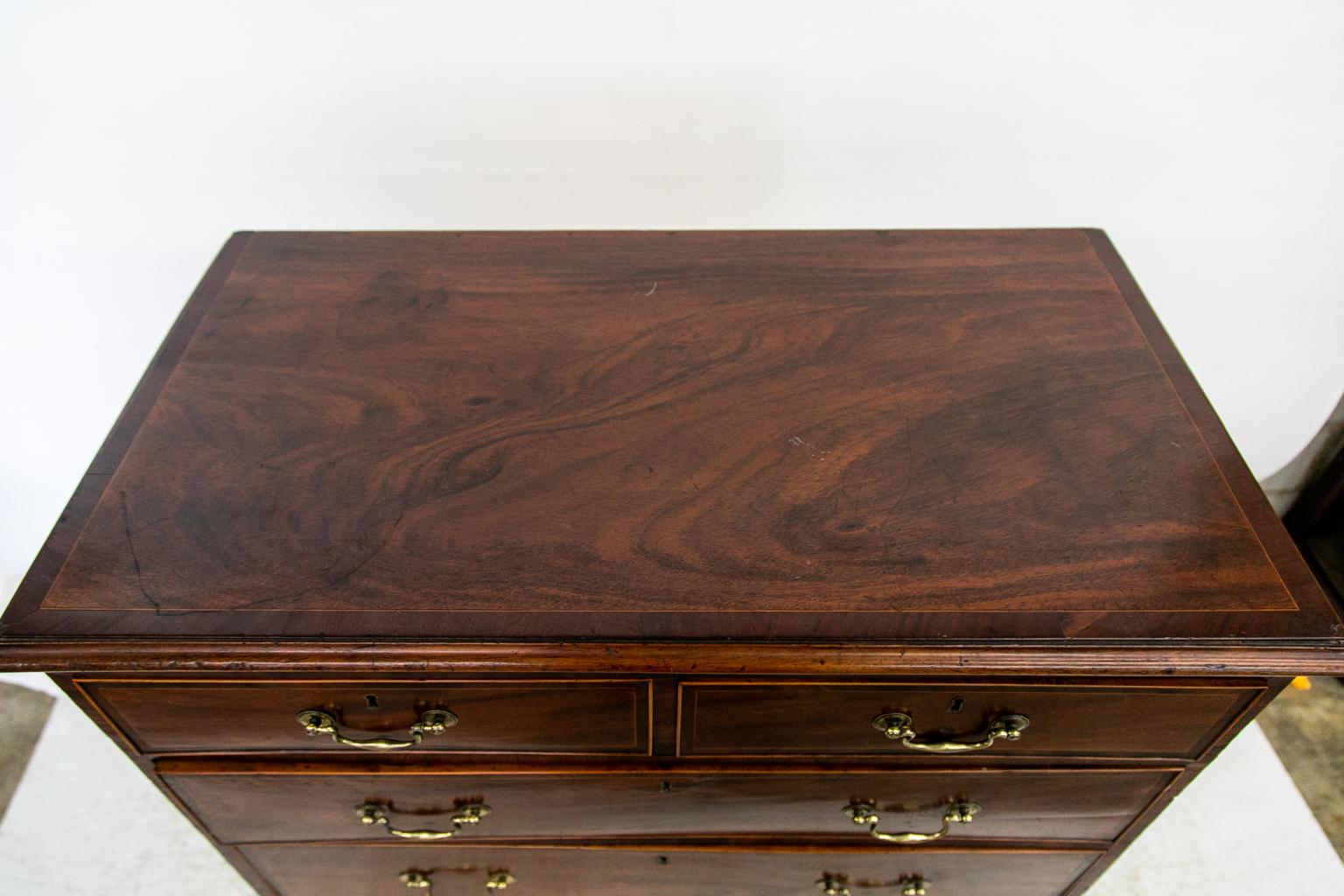 English Inlaid Chest In Good Condition For Sale In Wilson, NC