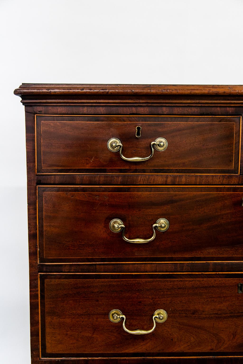 Late 18th Century English Inlaid Chest For Sale