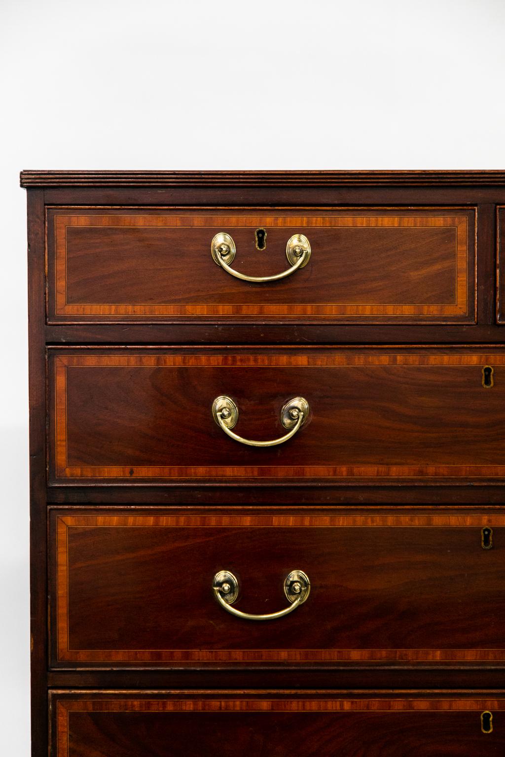 Late 18th Century English Inlaid Chest For Sale