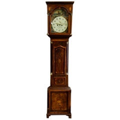 Orologio a pendolo inglese intarsiato