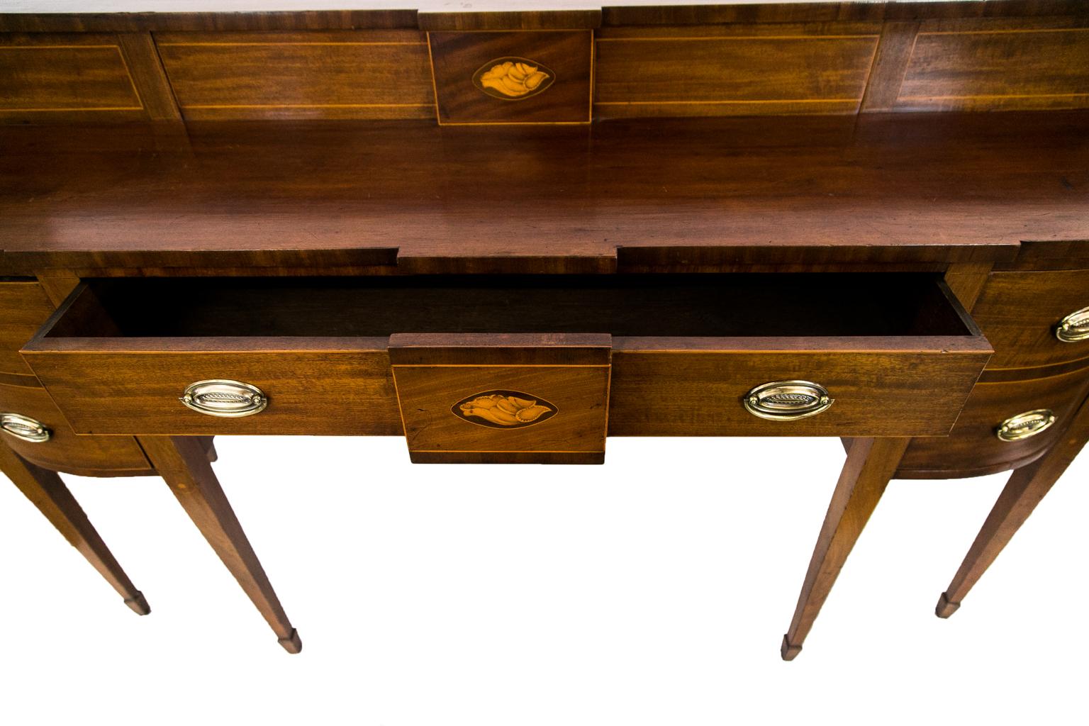 Early 19th Century English Inlaid Mahogany Sideboard