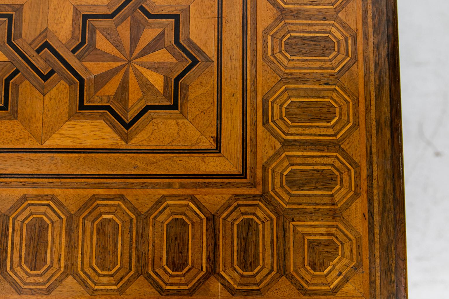 English Inlaid One-Drawer Side Table 3