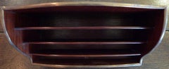 English Inlaid Rosewood Stationery Holder with Four Separate Compartments