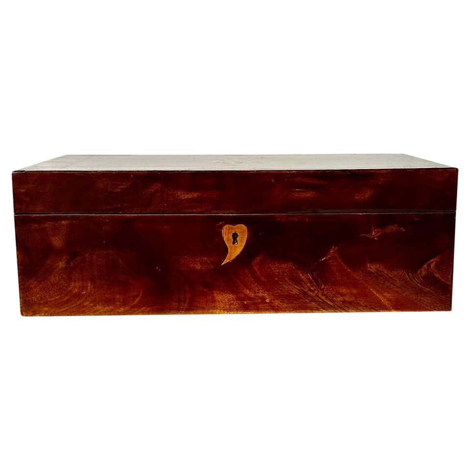Antique Satinwood Inlaid Box. English C.1840 For Sale at 1stDibs