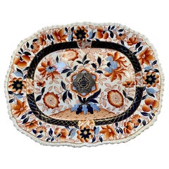 Piatto Imari inglese in pietra di ferro
