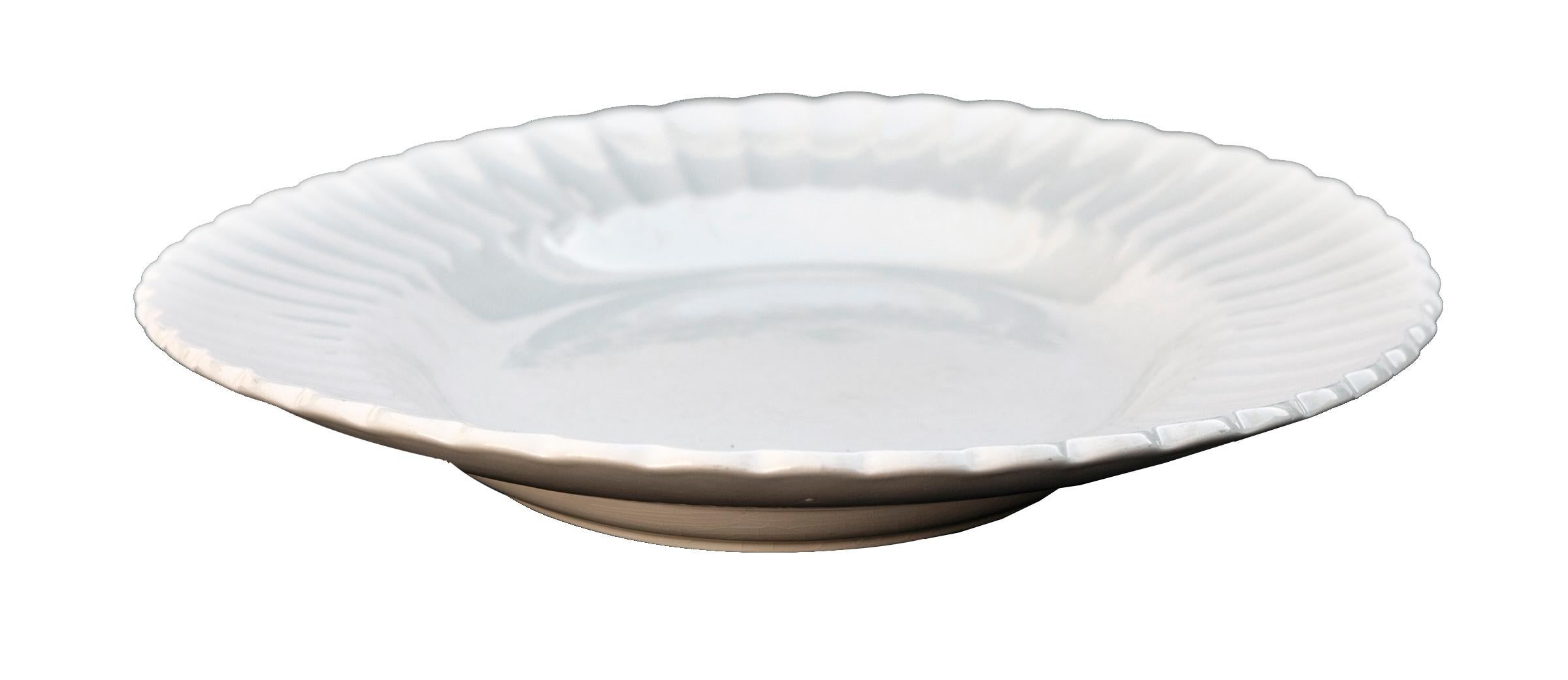 English Ironstone G&J Meakin Scalloped Oval Platter  For Sale 4