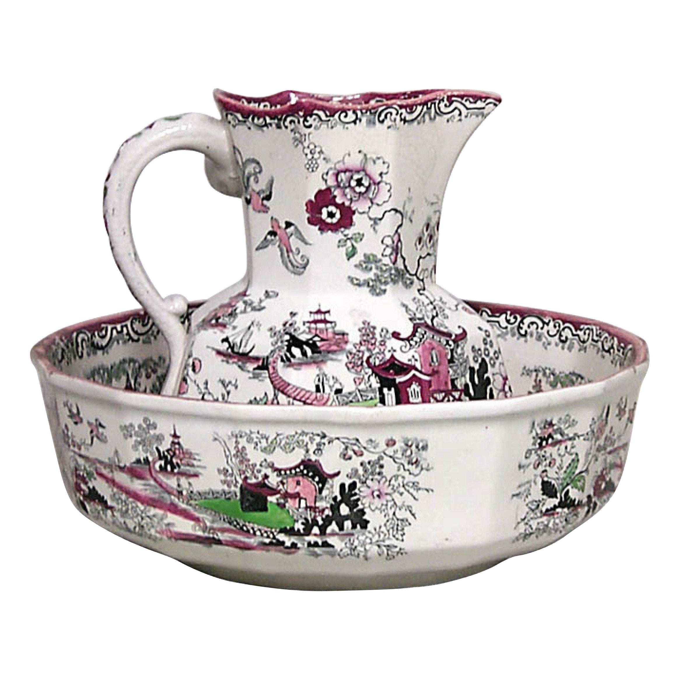 English Ironstone Pitcher For Sale