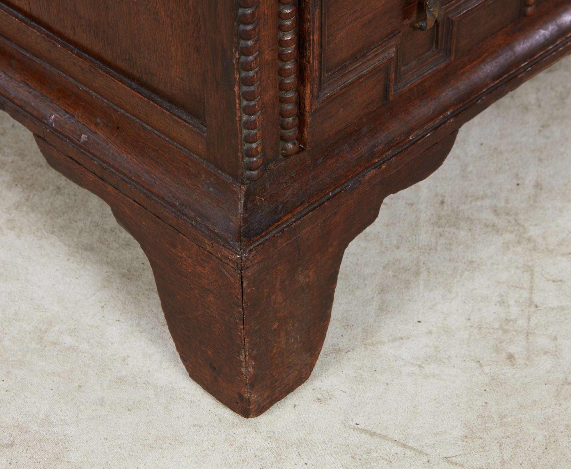English Jacobean Geometric Molded Chest For Sale 8