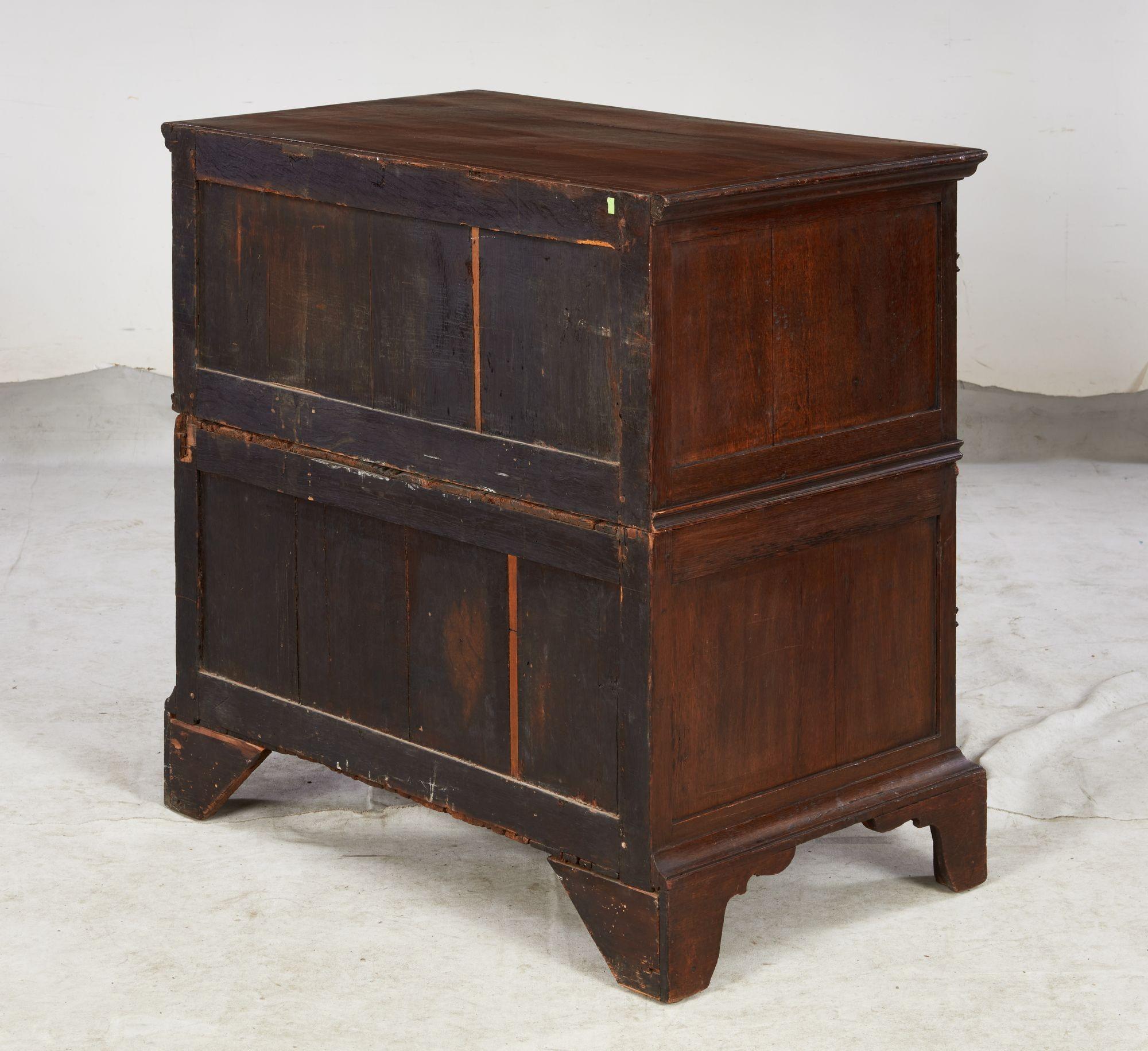 English Jacobean Geometric Molded Chest For Sale 12
