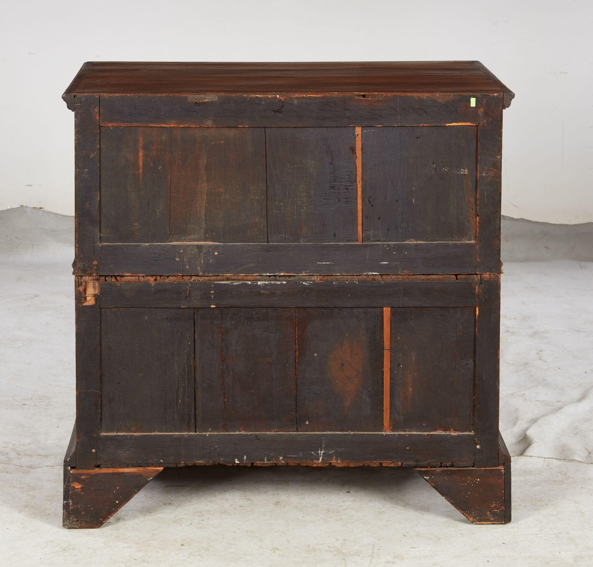 English Jacobean Geometric Molded Chest For Sale 13