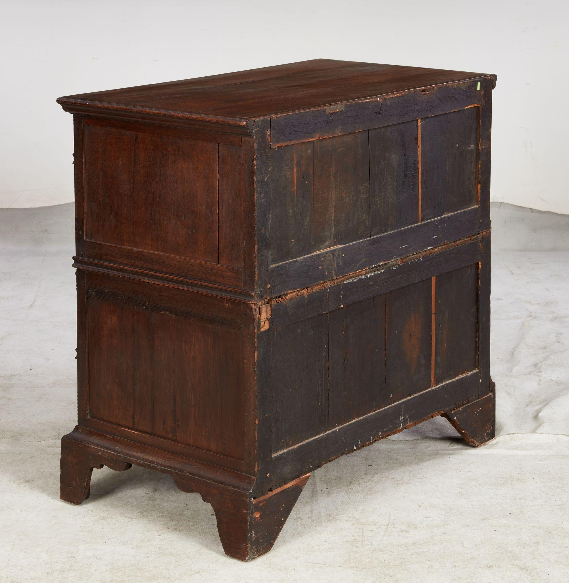 English Jacobean Geometric Molded Chest For Sale 14
