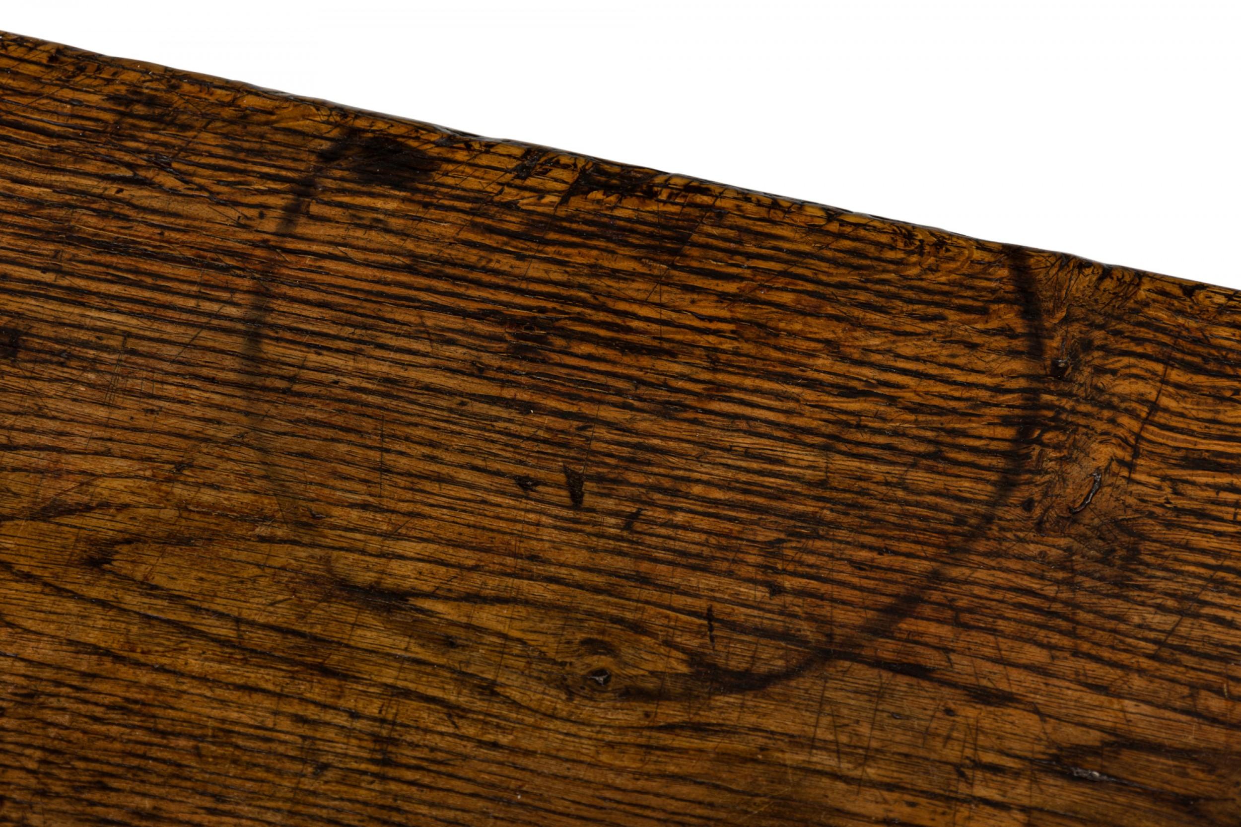 18th Century and Earlier English Jacobean Rectangular Oak Side Table For Sale
