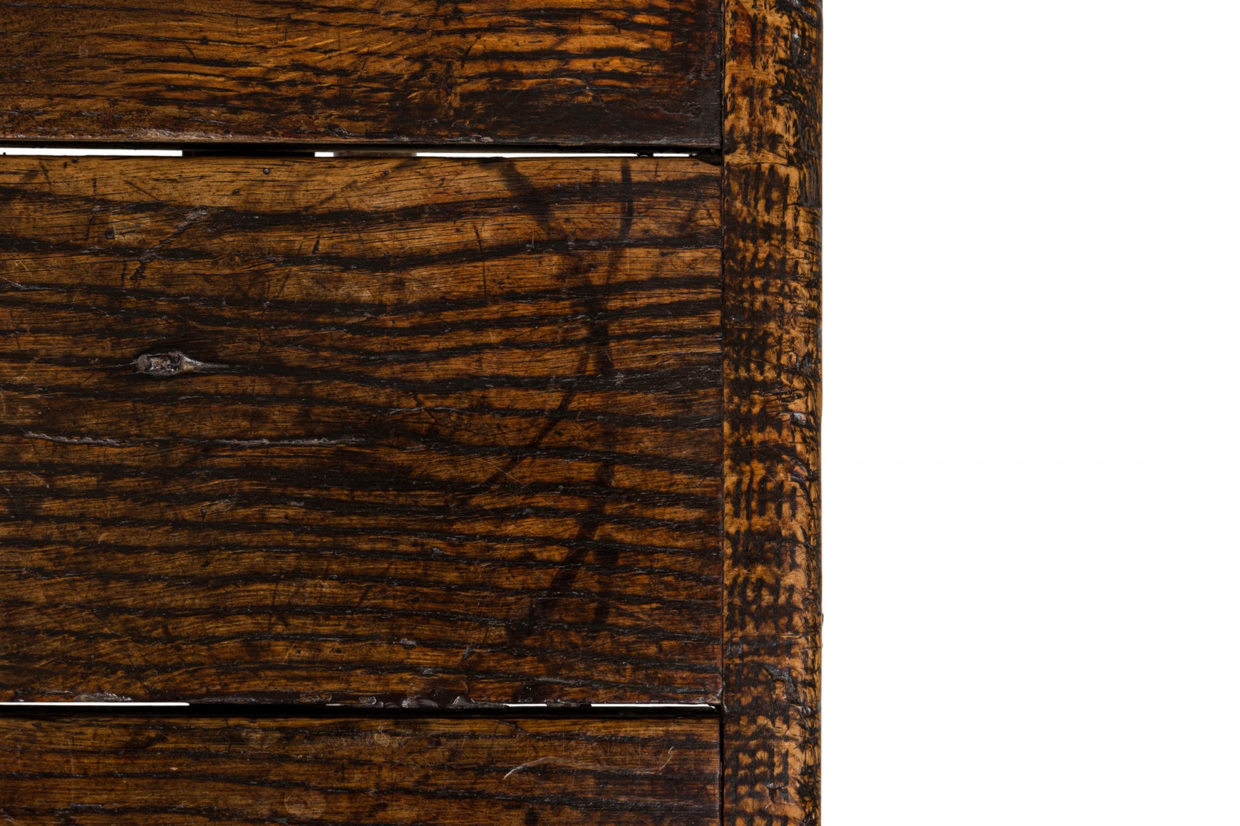 English Jacobean Rectangular Oak Side Table For Sale 1