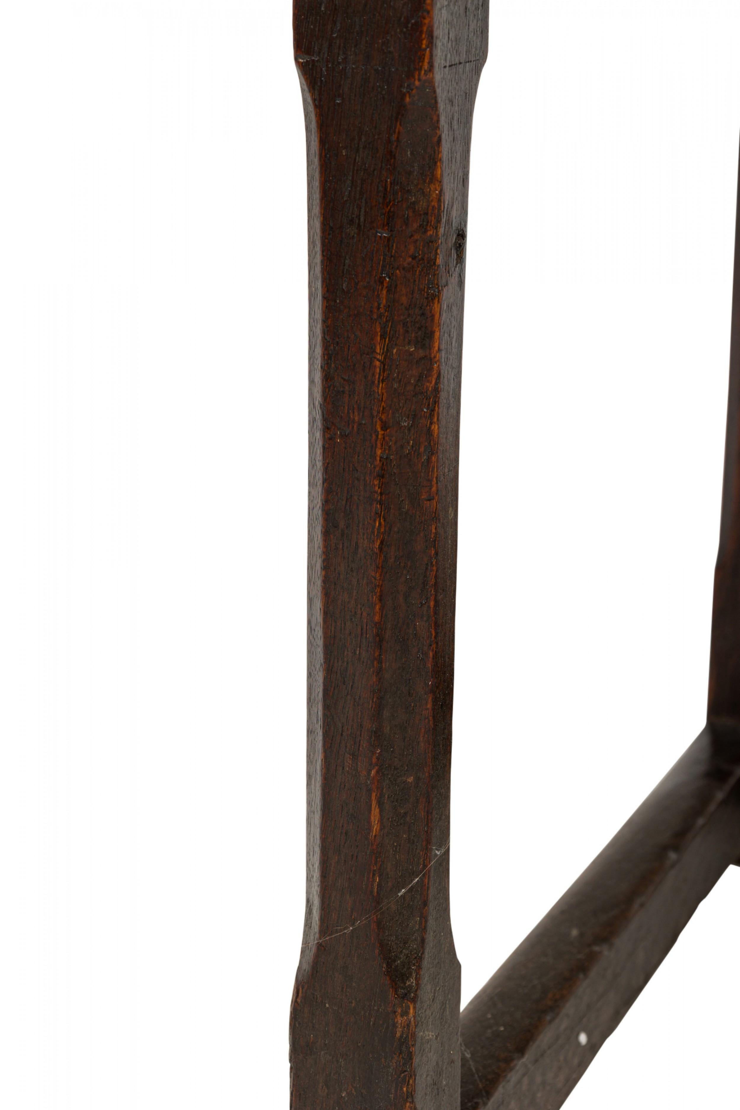 English Jacobean Rectangular Oak Side Table For Sale 2