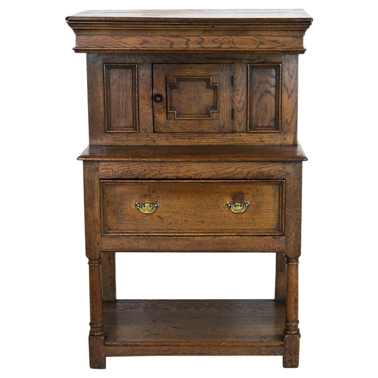 English Jacobean Revival Small Cupboard at 1stDibs