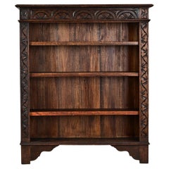 English Jacobean Style Oak Bookcase