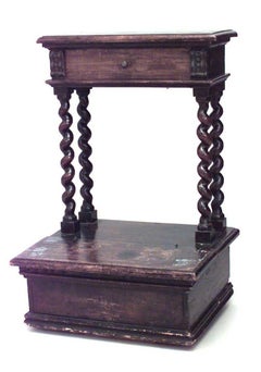 English Jacobean Walnut Prie-dieu, Hand-Crafted, Circa 1850, UK