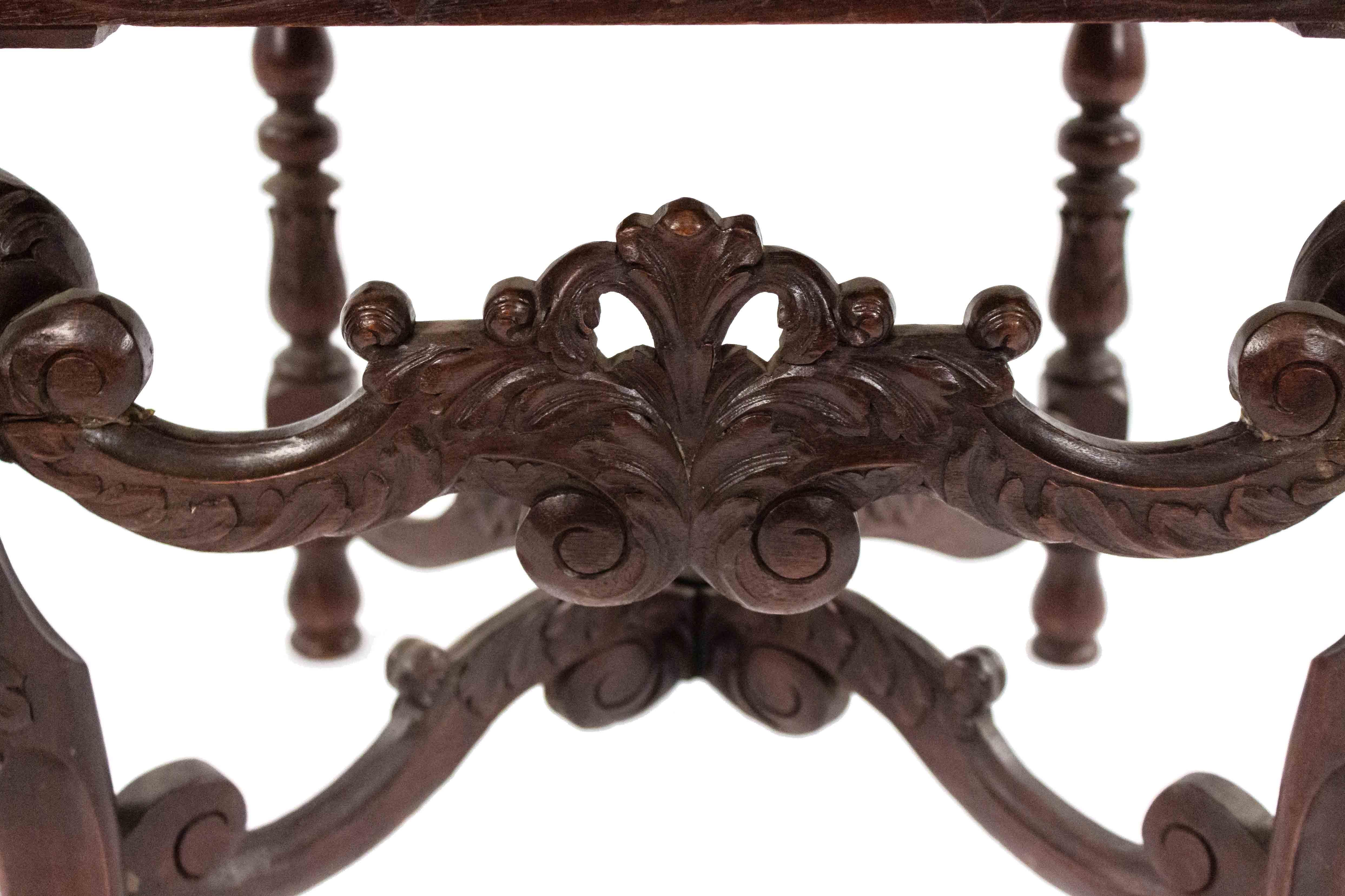 English Jacobean Walnut Side Chairs For Sale 3