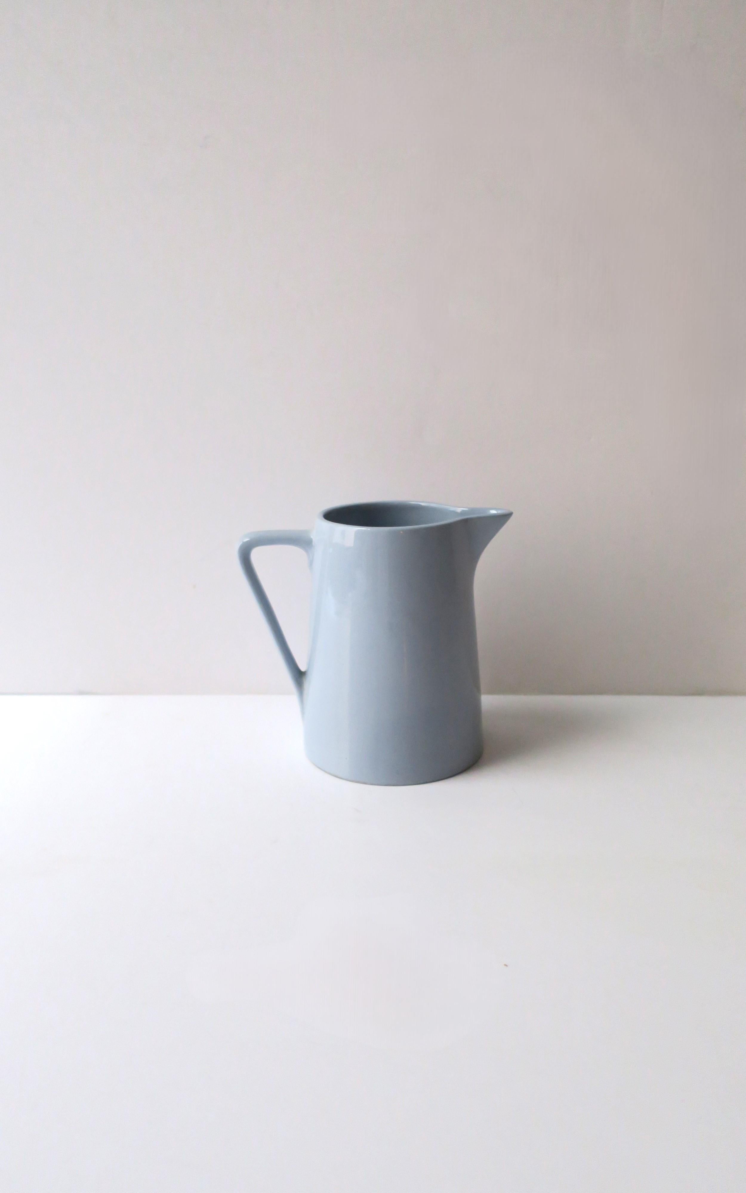 English Johnson Brothers Ceramic Blue Pitcher For Sale 1