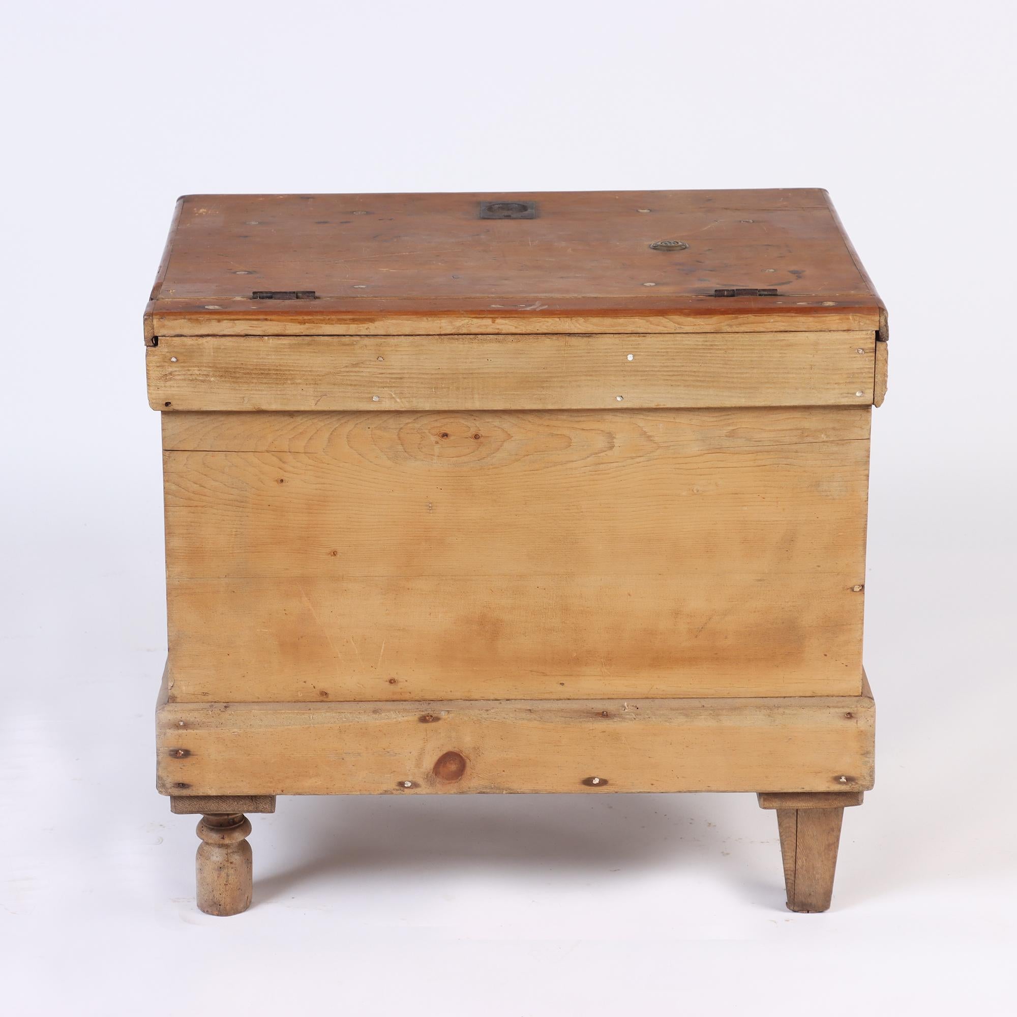 English Kent House Pine Ice Box or Refrigerator, Circa, 1860 5