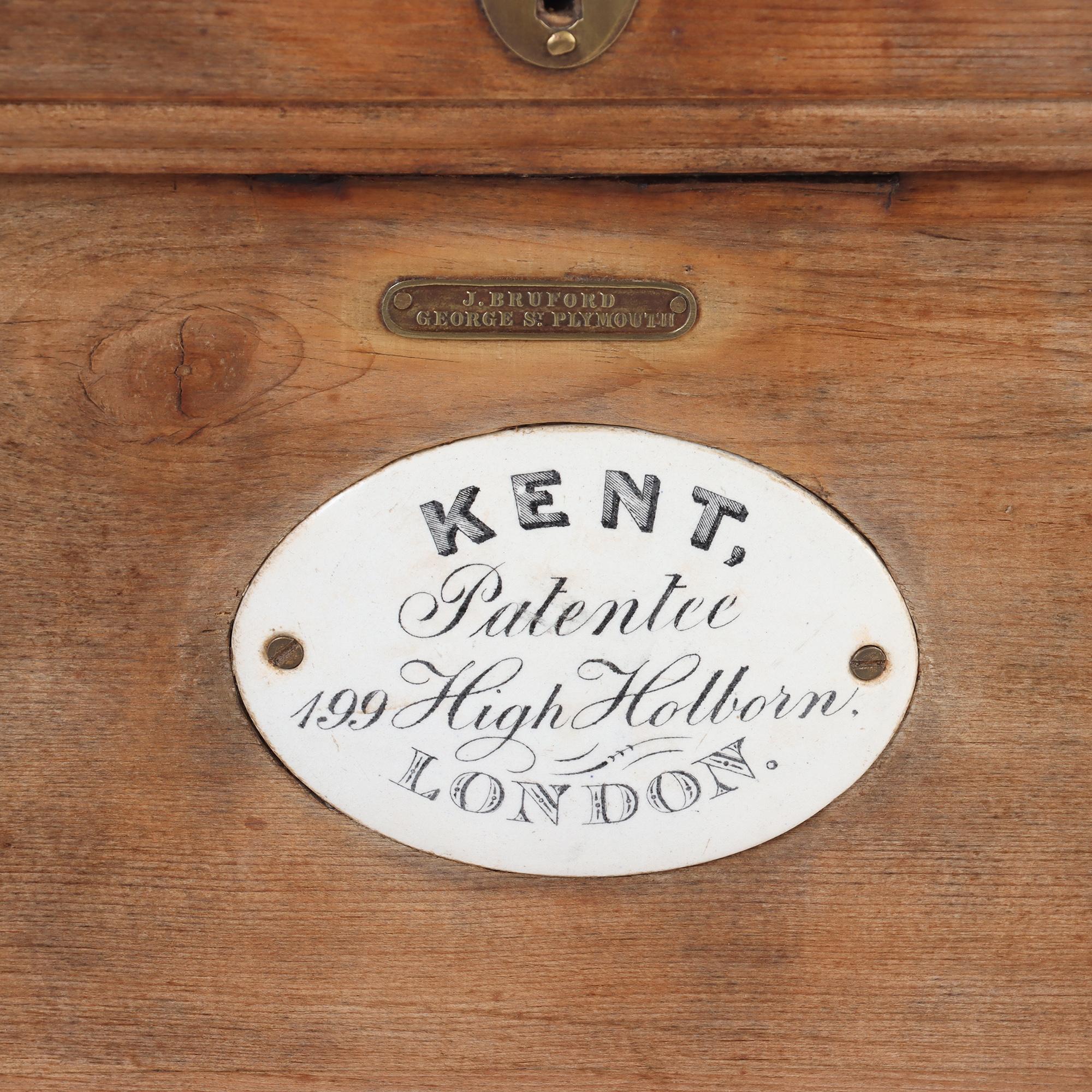 English Kent House Pine Ice Box or Refrigerator, Circa, 1860 4