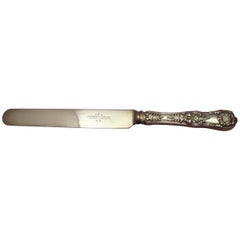 English King by Tiffany and Co Sterling Silver Dinner Knife Blunt Tiffany Blade