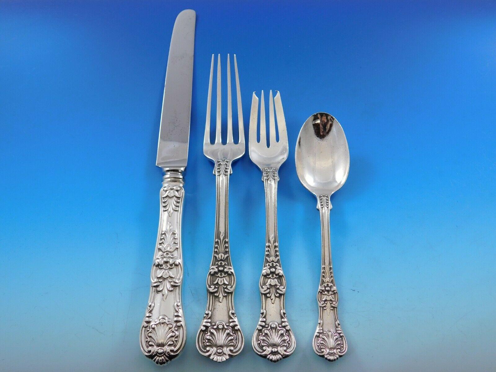 English King (c. 1885)

Patterns similar to our English King were first used in France and England late in the eighteenth century and have remained among the most popular styles for>flatware today, in both Europe and America. Tiffany & Co. first