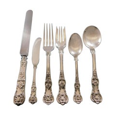 English King by Tiffany & Co. Sterling Silver Flatware Set for 8 Service 51 Pc