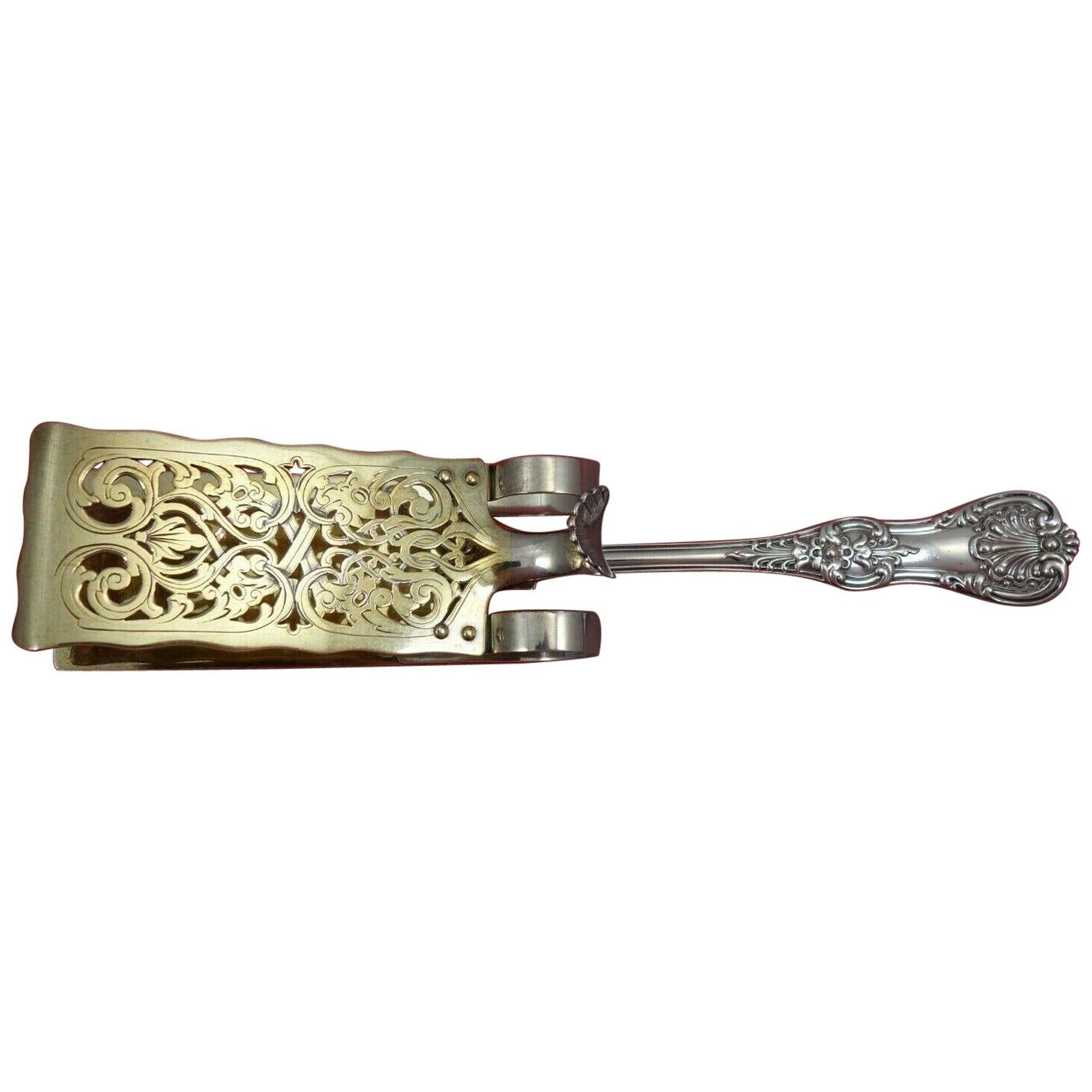 English King by Tiffany and Co Sterling Silver Sandwich Tong Mechanical GW Rare For Sale