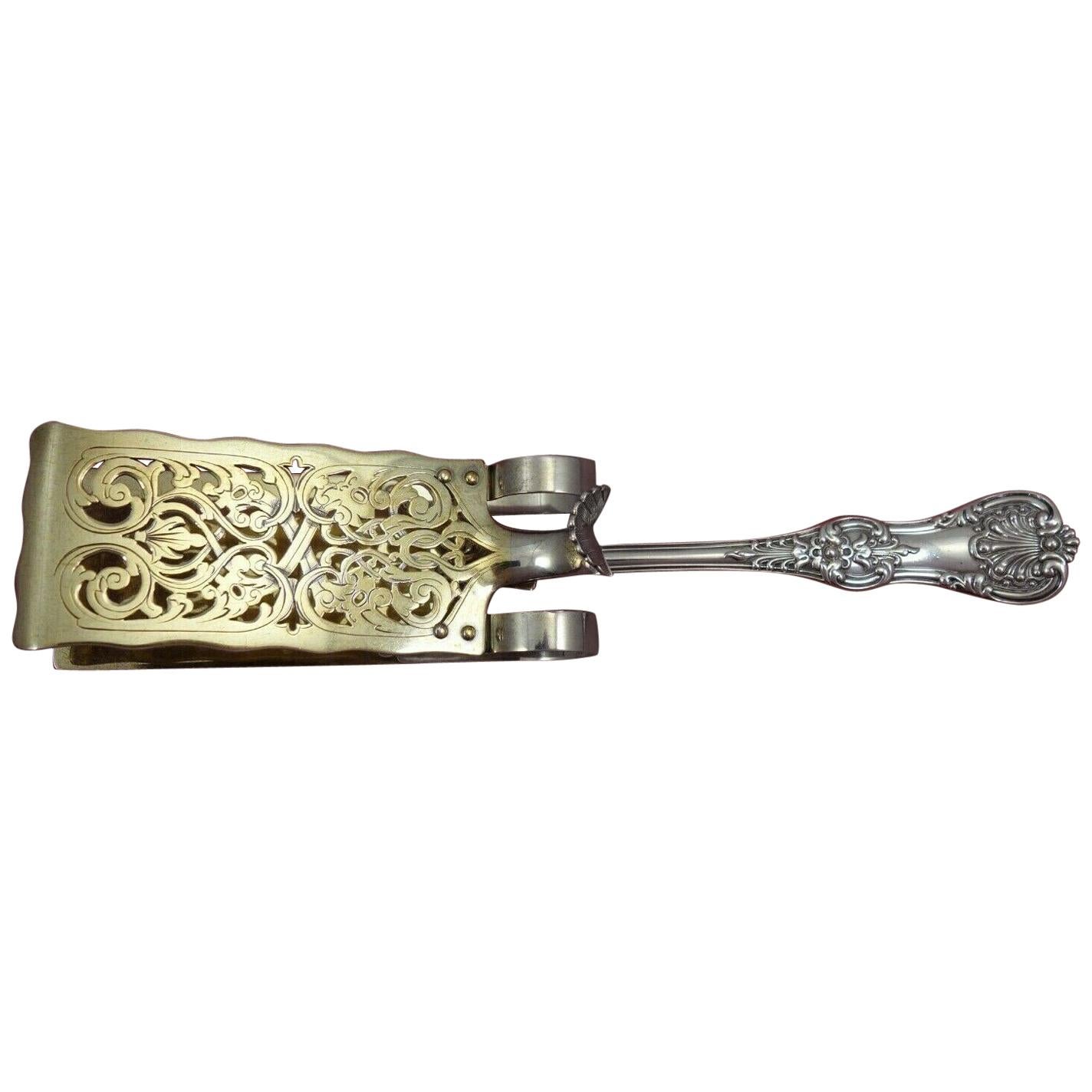 English King by Tiffany and Co Sterling Silver Sandwich Tong Mechanical GW Rare For Sale