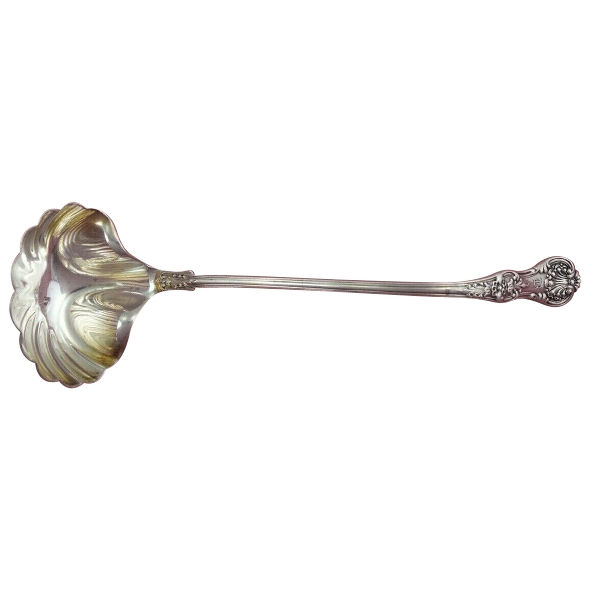 English King by Tiffany and Co Sterling Silver Sauce Ladle Shell Bowl
