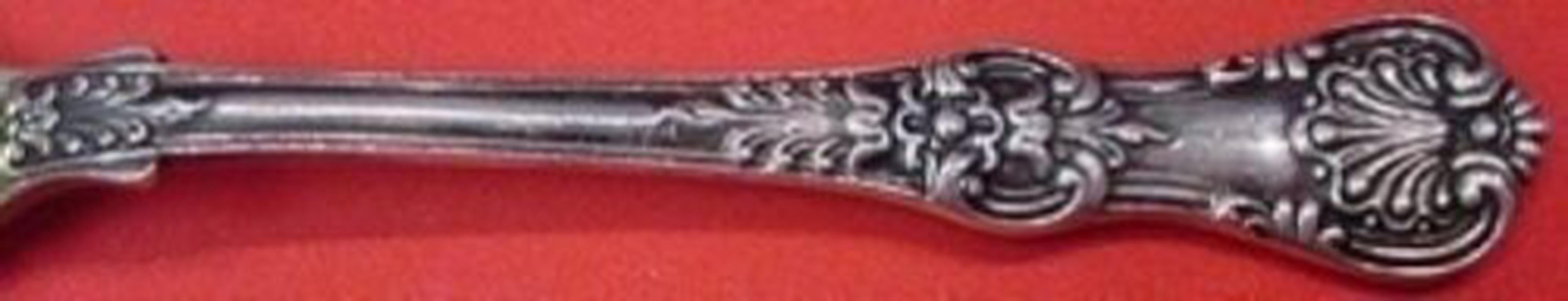 Sterling silver serving spoon, 8 1/2