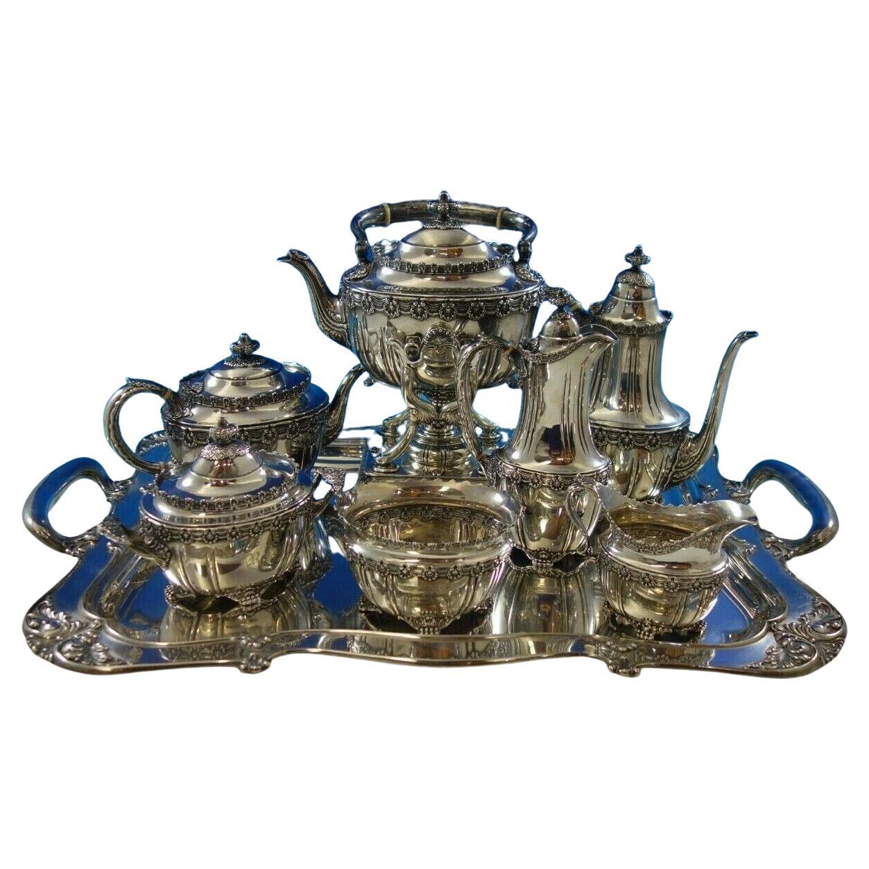 English King by Tiffany and Co Sterling Silver Tea Set 8-Piece '#4811' Fabulous! For Sale