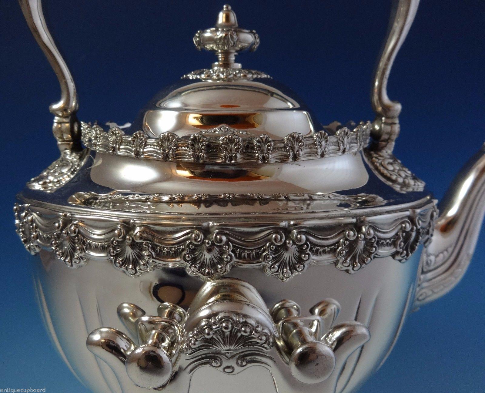 Américain Roi d'Angleterre par Tiffany & Co. Bouilloire Sterling sur Stand #10053/1334